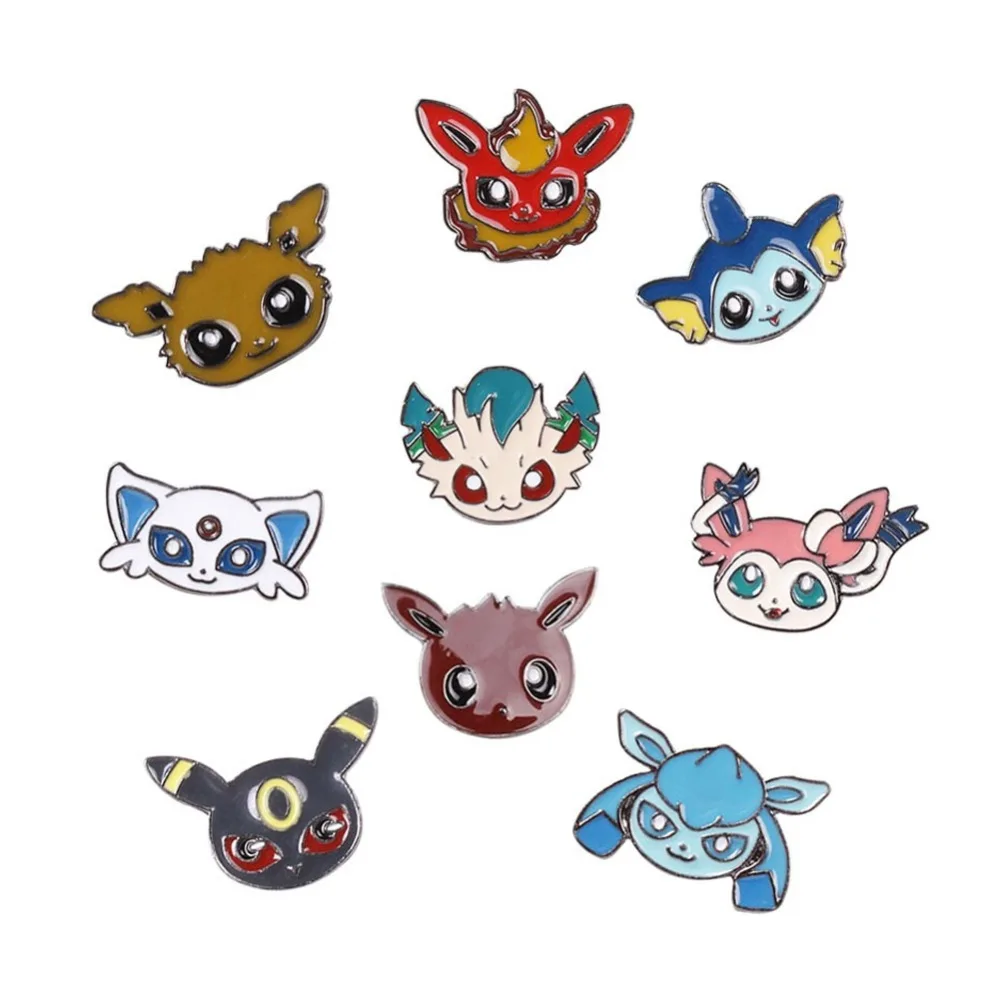 

Free Shipping G-Pins Cute Cartoon Pokemon Brooch Pin Push Button Girl Jeans Clothing Decoration Fashion Jewelry For Woman
