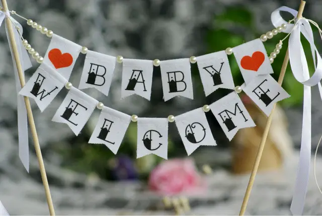 welcome baby boy banner