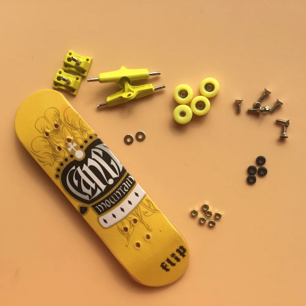 

Cheap! Professional Maple Wood Finger Skateboard with Alloy Stent Bearing Wheel Fingerboard Adult Novelty Toy