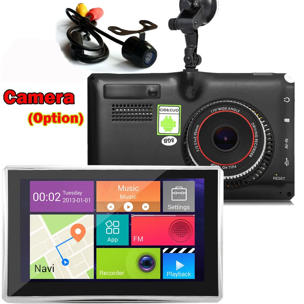 5" Wifi Android 4 Car DVR GPS Navigation Parking Dashcam Tablet PC