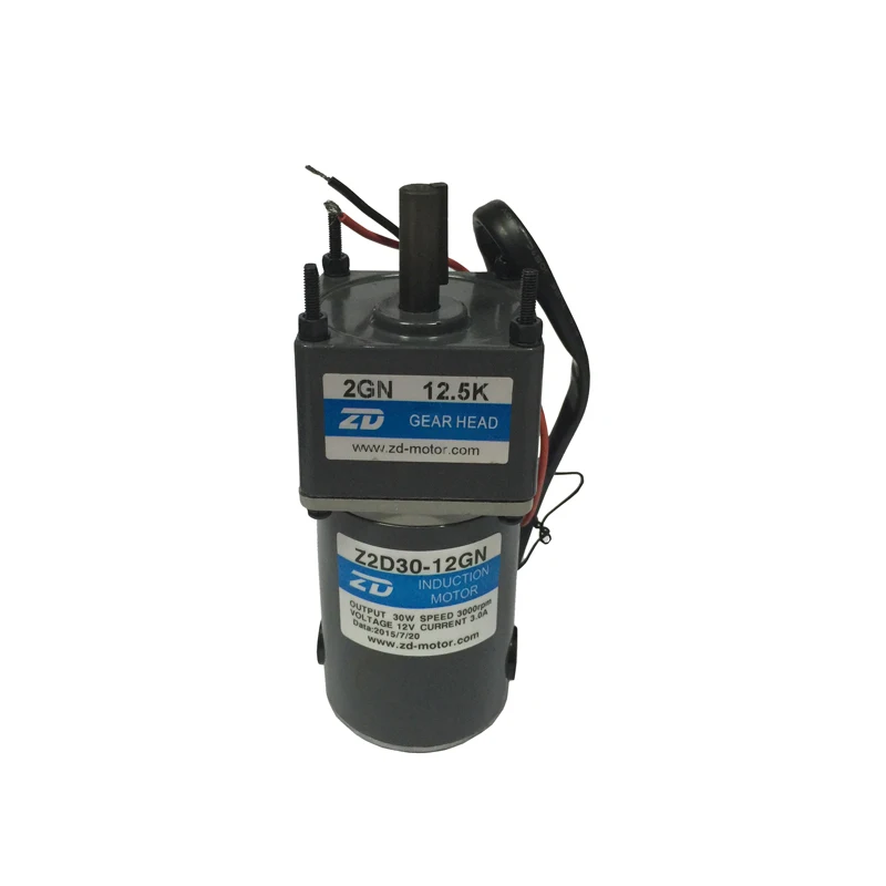 Мотор-редуктор постоянного тока Z2D30-12GN-30S/2GN 12 5 K 30W плюшевый игрушечный автомобиль