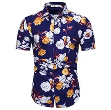 2019 Summer Hawaii Short Sleeve Flower Shirt Floral Print Casual Beach Shirt 2019 Summer Hawaii Short Sleeve Flower Shirt Floral Print Casual Beach Shirt
