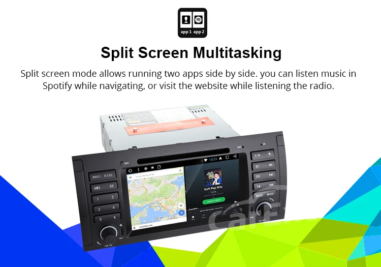 Discount Android 9.0 Quad Core Car DVD Player GPS Navi Radio Stereo For BMW E39 1996-2003 E53 X5 With   Wifi BT 9