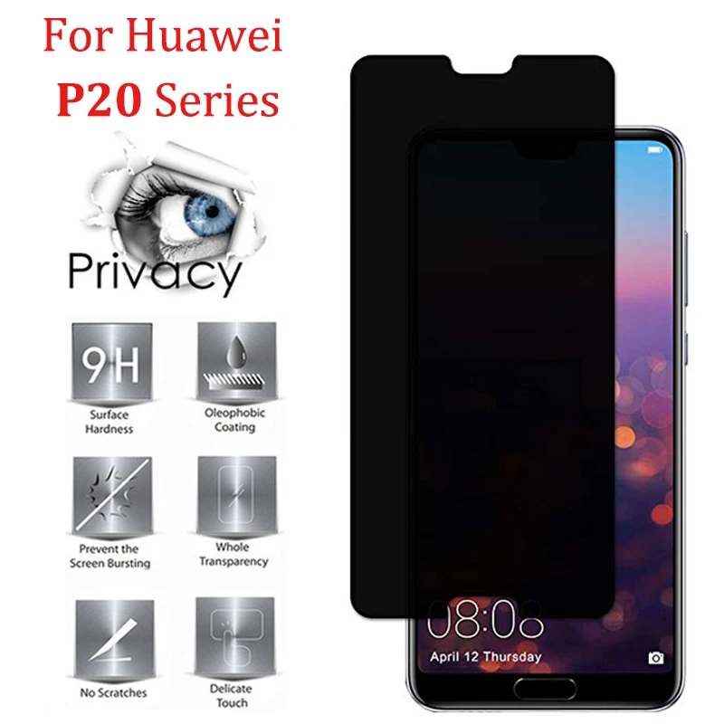

Privacy for huawei p20 pro screen protector for huawei p20 lite protective glass p 20 anti glare peeping tempered glas protect