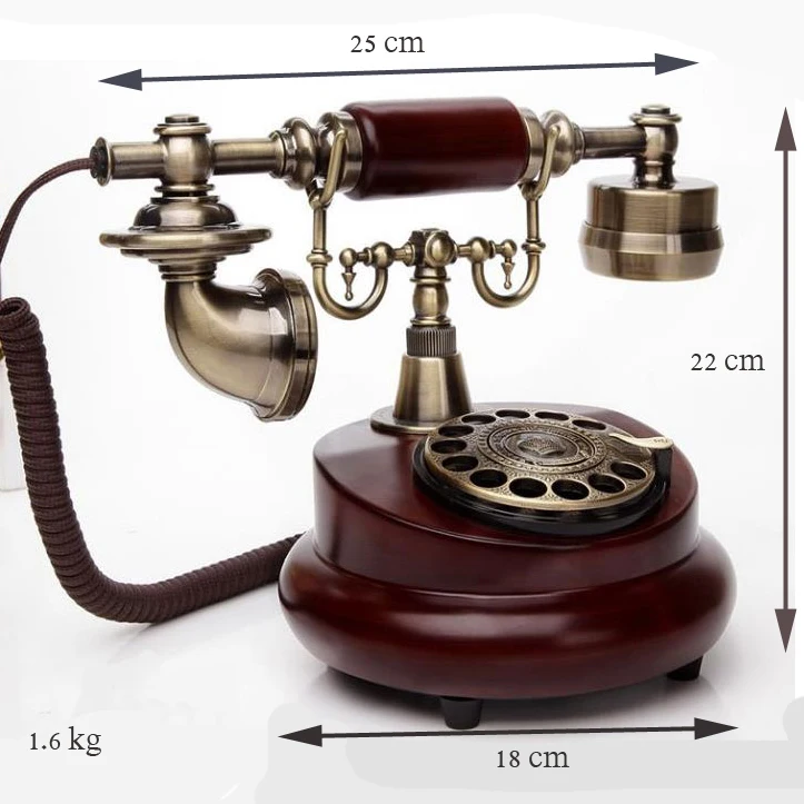 Европейский Винтажный телефон поворотная пластина вращающийся циферблат Античный стационарный телефон для офиса дома отеля telefono fijo telefono casa