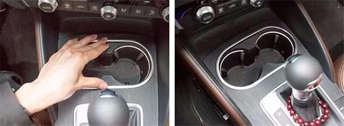 Stainless Steel Console Gear Shift CD Panel Cover Trim For Audi A3 8V 12-15 Audio Speaker Water Cup Decal Trim Interior Molding  (11)