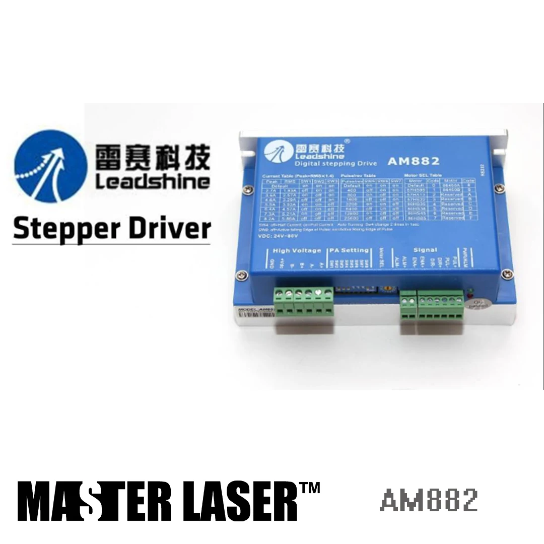 

Leadshine AM882 - 2 Phase Digital Stepper Drive With Stall Detection Max 80 VDC / 8.2A Laser Stepping Motor DRIVER