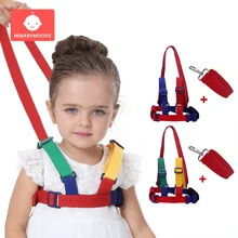 Детский ремень для защиты от потери, детский ремень для безопасности, детская ручка для прогулок, регулируемый браслет для игр на открытом воздухе, Детский пояс для поводка