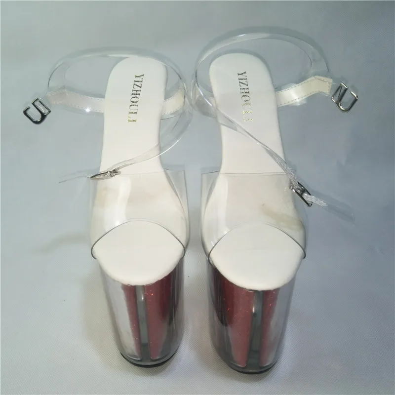 Ladies Sexy Party Heels Wedding Shoes Platform Crystal Shoes 20CM Ultra High Heels Dance Shoes