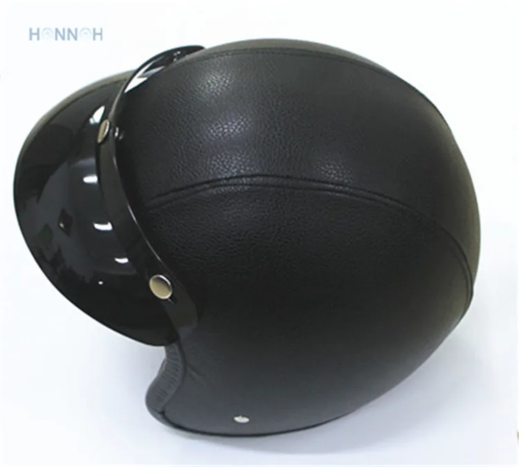 

motorcycle vespa support ABS Leather Retro Motorcycle men women bike sports cafe racer Helmet Motocross Motos Helmets Capacete