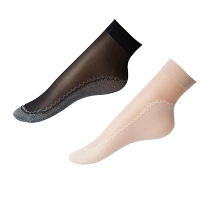5 пар/лот, новые бархатные шелковые женские носки, хлопчатобумажная подошва, мягкая нескользящая подошва, впитывающие влагу, нескользящие носки осень/лето