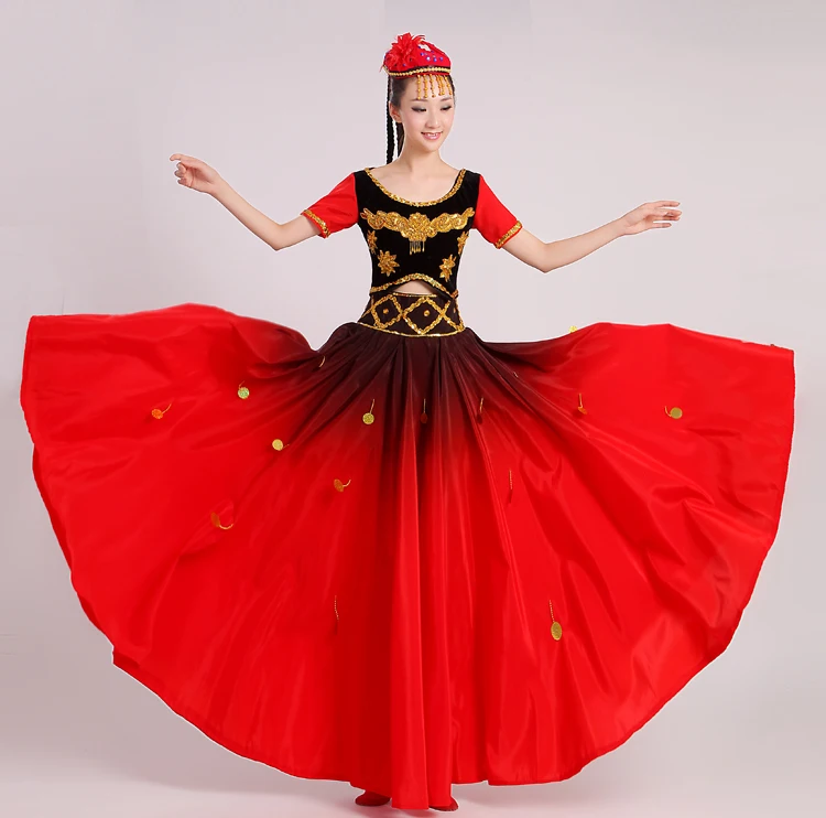 

Xinjiang dance costumes costumes minority ethnic dance performance clothes children Xinjiang dance costumes Uighur dress