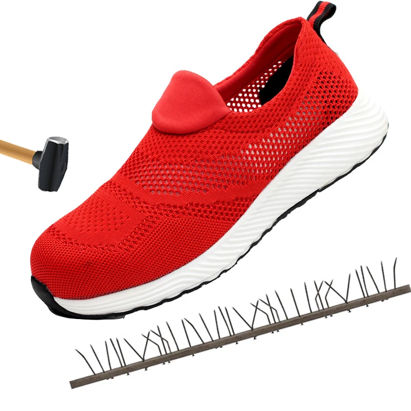 

Breathable Men Safety Shoes Steel Toe Work Shoes For Men Anti-smashing Construction safety boots
