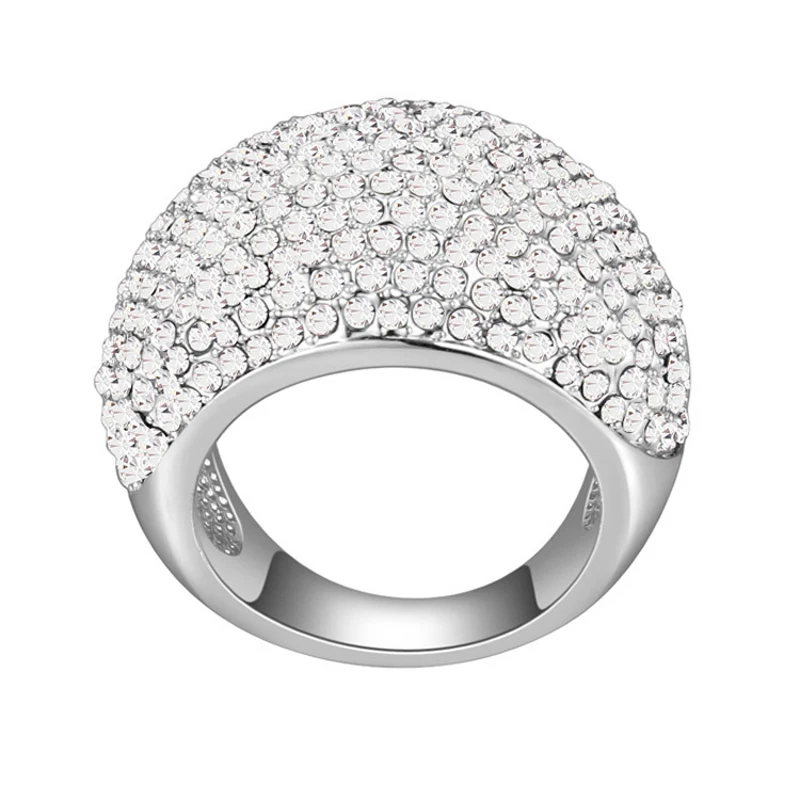 

Crystal Rings for women wedding Jewelry ring white gold color multicolor crystal jewelry christmas gift