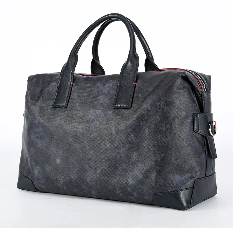 Quality Waterproof Coated canvas travel bag vintage