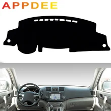 APPDEE для Toyota Highlander Kluger 2007-2013 Тюнинг автомобиля тире коврики козырек от солнца приборной панели крышки kовровое покрытие 2008 2010 20