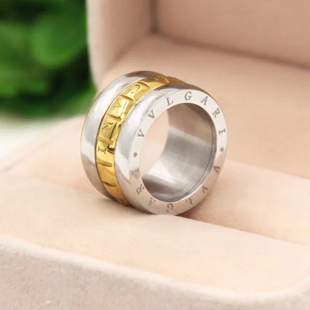 fine jewelry wholesale copper rings biker wedding rings for women with letters charms mens jewelry golden circle inlaid - Biker Wedding Rings fine jewelry wholesale copper rings biker wedding rings for women with letters charms mens jewelry golden circle inlaid - Biker Wedding Rings