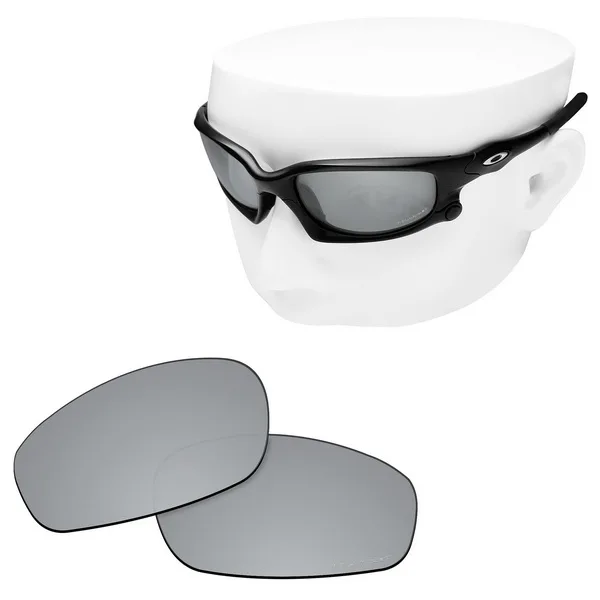 OOWLIT Анти-Царапины замена линз для-Оукли сплит куртка OO9099 гравированные поляризованные солнцезащитные очки - Цвет линз: Silver Mirror