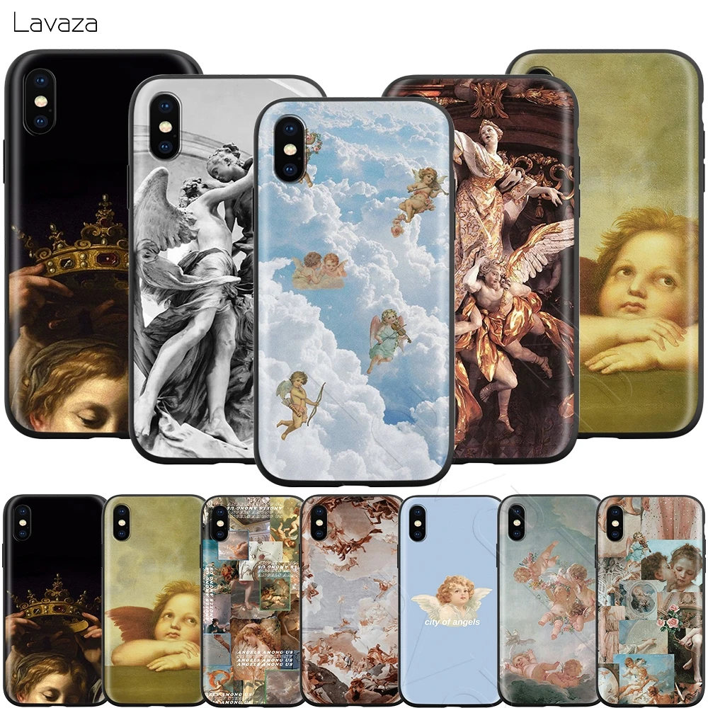 

Lavaza Renaissance Angels Case for iPhone 11 Pro XS Max XR X 8 7 6 6S Plus 5 5s se