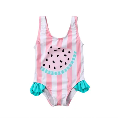 

Summer Kids Baby Girls Watermelon Swimsuit Swimwear Swimming Bikini Bathing Suit