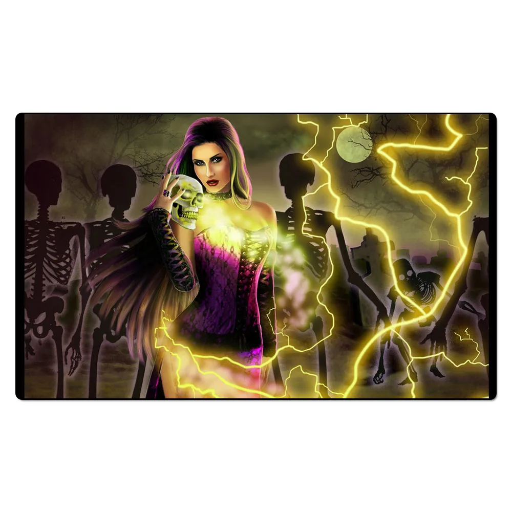 MTG Liliana Vess Playmat /Fantasy/Angry/ Sexy Liliana 35X60CM Magical Playmat  MTG Game Gathering Playmates