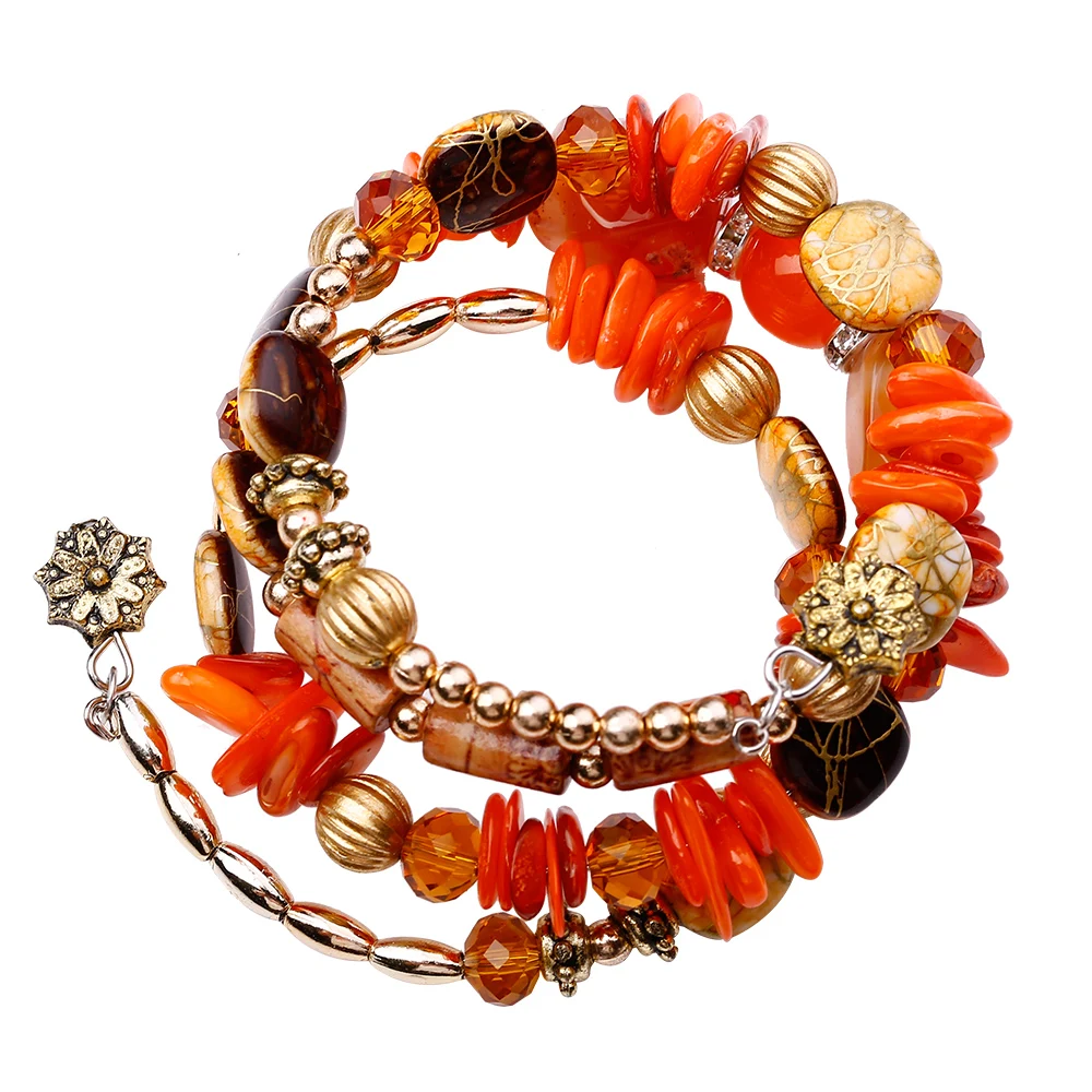 

Handmade Luxury Crystal Pendant Charm Bracelets & Bangles Shell Gold Bracelets For Women Girls Jewellery Pulseira Feminina Gifts