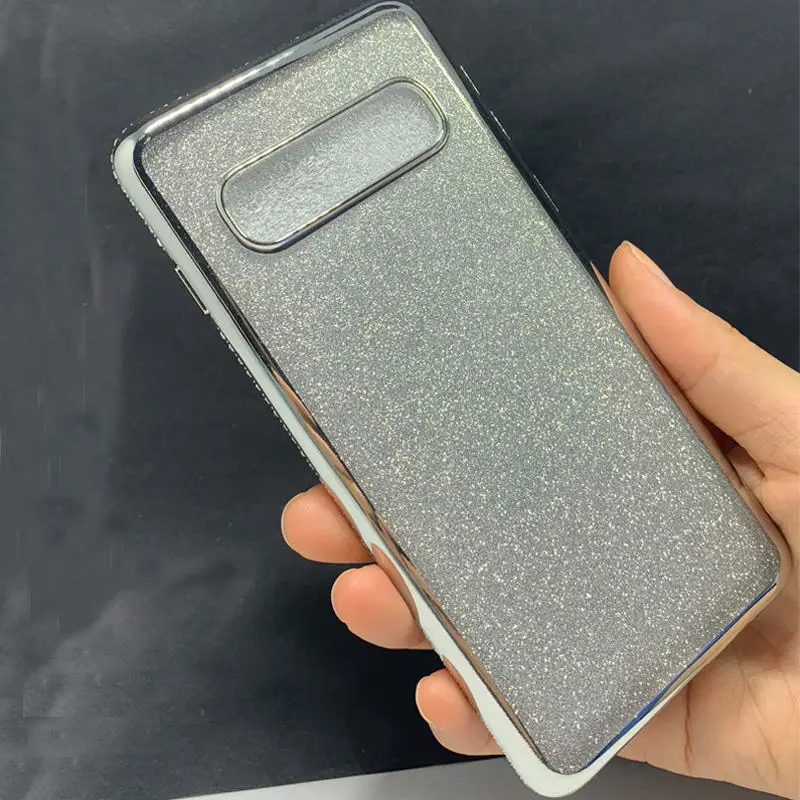 Glitter Diamond Bling Soft TPU Case Cover sFor Samsung S10e S10+ Note 9 A6 A8 A7 2018 A750 Slim Plating Phone Coque Shiny Fundas (30)