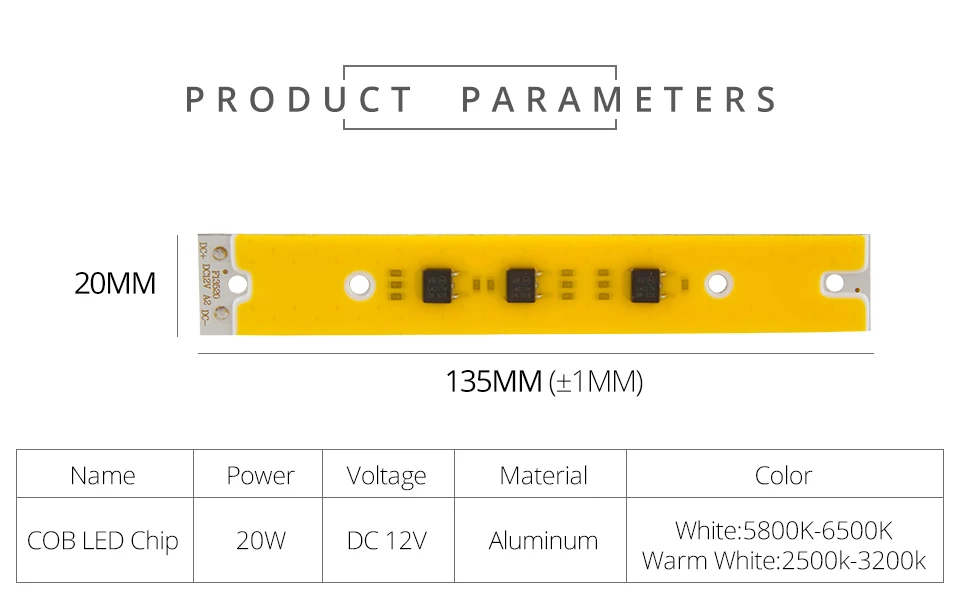 COB LED CHIP LAMP 12V (2)