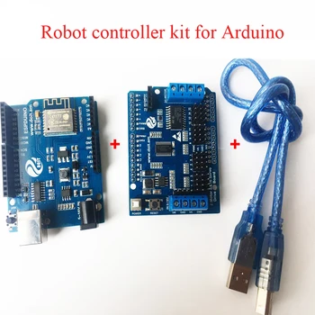 

Official iSmaring Development WiFi Kit for Arduino UNO R3 + ESP8266 Wireless WiFi Shield For CH340G MEGA328P Remote Controller R