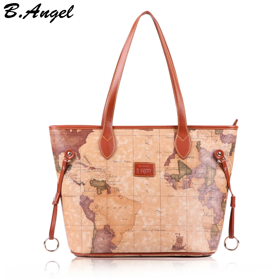 Us 32 24 48 Off Women Map Bag Vintage Handbag Luxury Handbags Bags Designer Retro Famous Brands Purse Tote In Us 32 24 48 Off Women Map Bag Vintage Handbag Luxury Handbags Bags Designer Retro Famous Brands Purse Tote In