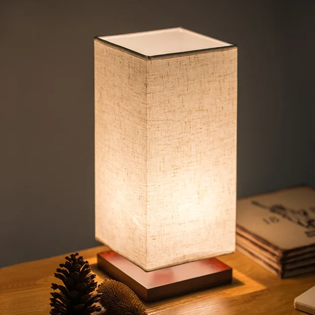 TUDA Free Shipping Modern Minimalist Nightlight Wooden Decorative Cloth