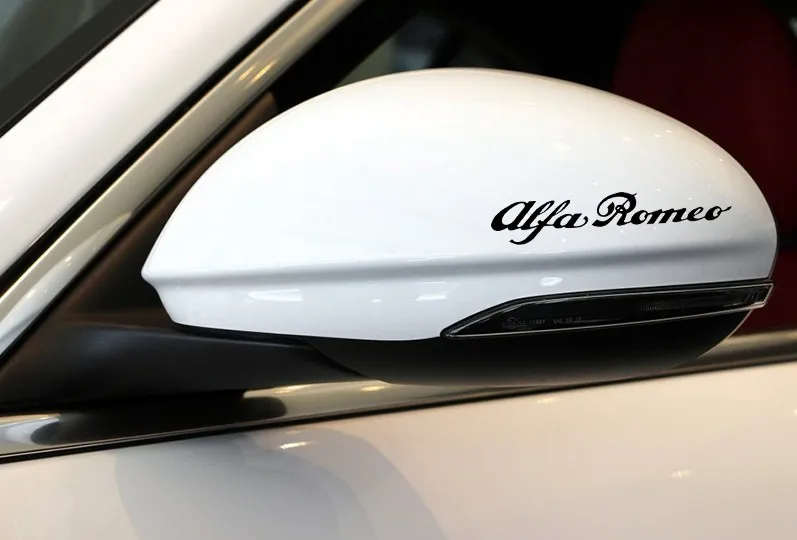

4PCS/SET Alfa Romeo Racing Rearview Mirror Glass Car Decal Stickers Accessorries