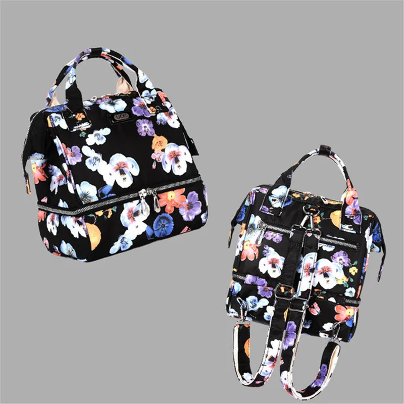 Модная сумка для подгузников для мам и мам, большие детские сумки для мам, термоизоляционный дорожный рюкзак для подгузников, органайзер для коляски - Цвет: 4 Design A
