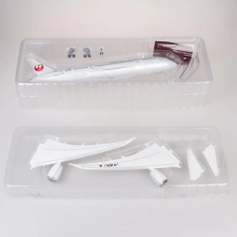1/130 весы 47 см самолет Boeing B787 Dreamliner Aircraft JAL Japan Airlines модель W светильник и колеса