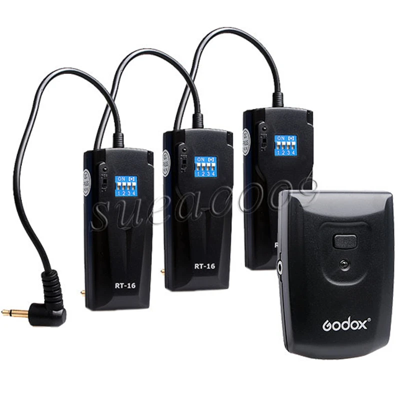 

GODOX Wireless Photo Studio Flash Trigger RT-16 For Canon Nikon with 3 x Receiver Set For Canon Nikon Camera