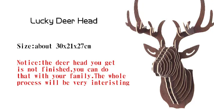 woody deer head