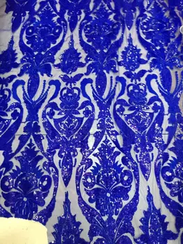 

Latest African Laces Z-han62127 High Quality French Net Lace With sequins Embroidered Tulle Lace