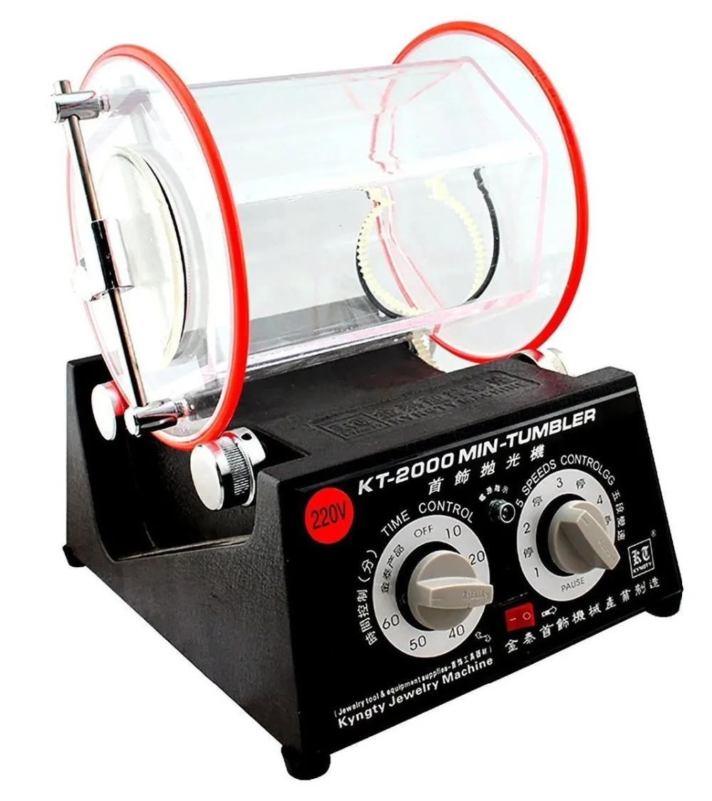 

80W 220V Jewelry Polisher Machine Rotary Tumbler Jewelry Polishing Finisher NEW