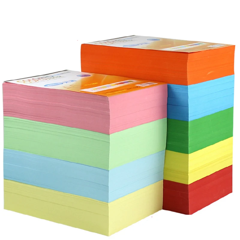 Новая копия цветной печати бумага A4 100 листов 80 г разноцветная ручной работы DIY бумаги Офис Школьные принадлежности подарок