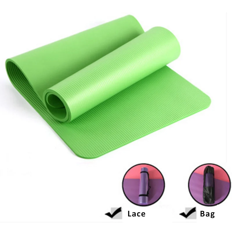 10 мм детский коврик для йоги из натурального каучука, Нескользящие безвкусные коврики для спортзала, танцев, фитнеса, спорта, анти-осенняя подушка для начинающих девушек - Цвет: Green