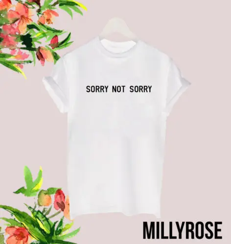 SORRY NOT RETRO inde BLOGGER женская унисекс популярная знаменитая футболка топ модный