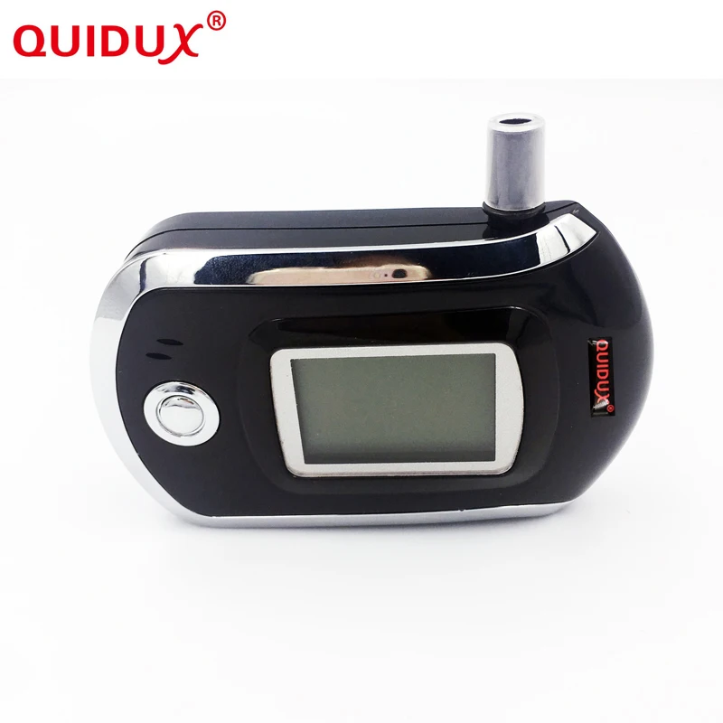 QUIDUX المهنية اختبار الكحول الأسود الشرطة الرقمية الكحول اختبار التنفس محلل الكحول اختبار LCD كاشف AT6000