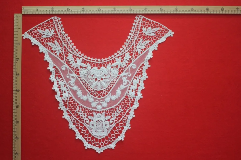 

Новое поступление, хлопковое кружево 10 шт., аппликация для ожерелья, воротника, отделка, кружево для шеи, аксессуары для одежды