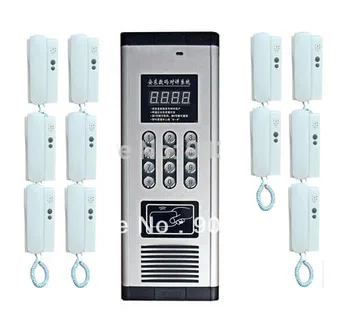 

New Arrival Press Direct dialing non-visual building intercom system,11-apartments audio door phone ,ID card unlock
