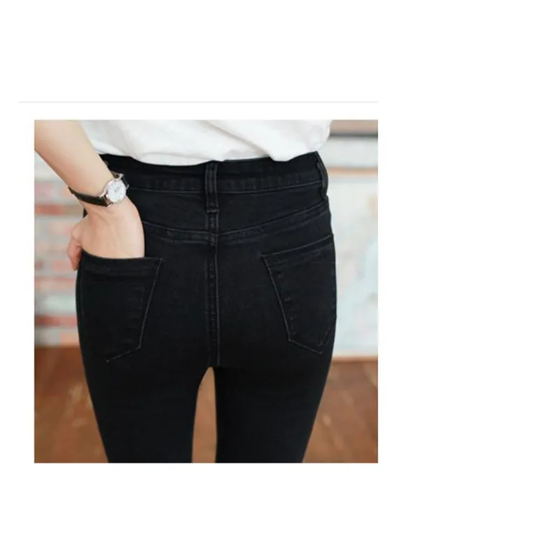 Skinny Women Jeans Ankle Pencil Pants Slim Elastic Denim