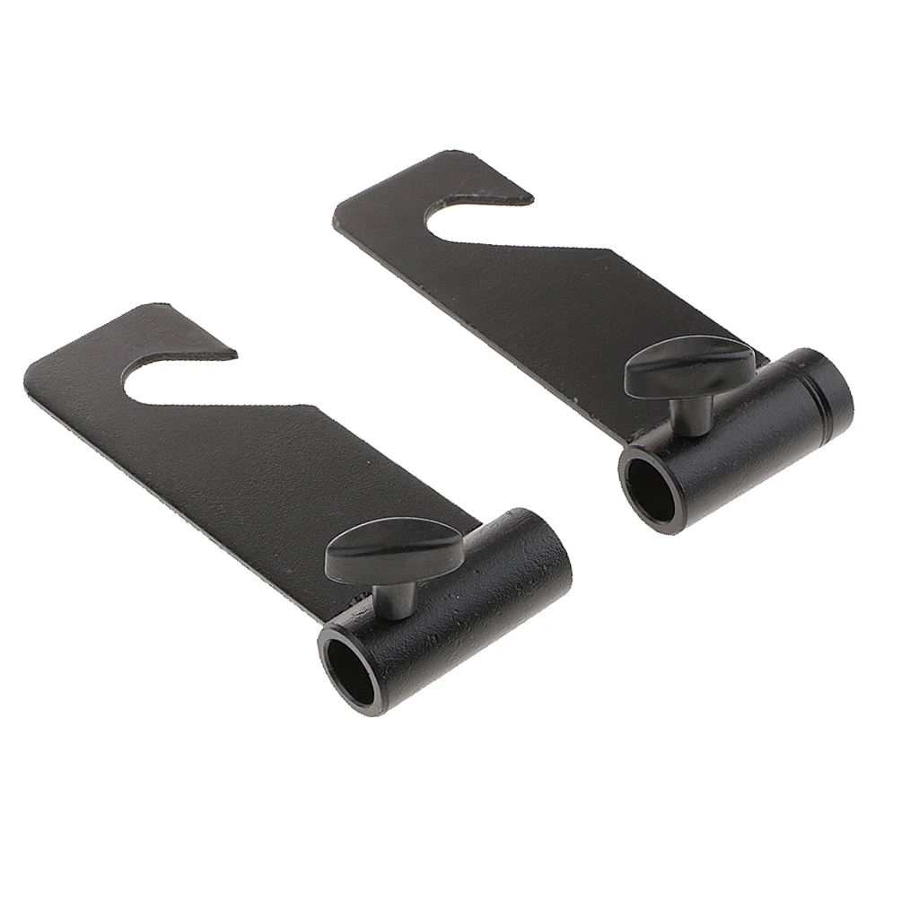 2 Pieces 1 Roller Wall Mounted Manual Background Frame Support Bracket Hooks