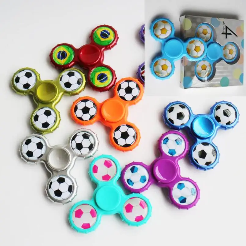 

Football Style EDC Desk Torq Toy Fidget Hand Spinner Finger Spinner Toy Focus Tri Spinner Fingertip Gyro Reduce Stress Gift