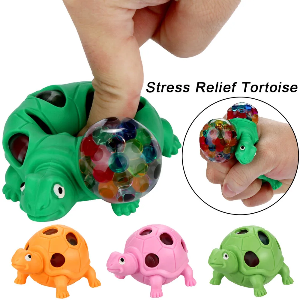 Расслабляющая игрушка skuishy animales губчатая бусина Радужный шар игрушка сжимаемая мягкая игрушка для снятия стресса игрушка Черепаха для детей D300129