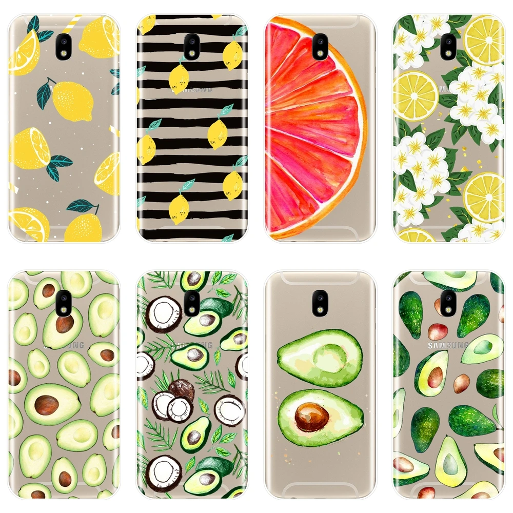 

Back Cover For Samsung Galaxy J3 J5 J7 2015 2016 2017 Avocado Silicone Phone Case For Samsung J4 J6 J8 Plus 2018 J2 J5 J7 Prime