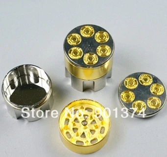 

A Brand New 3PC new design bullet shaped golden body Metal Herb Tobacco Grinder ,Herb Mill,12pcs/lot-free shipping